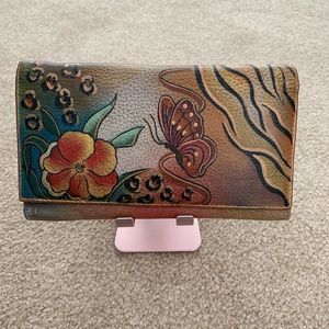 Anuschka Hand-painted Leather Wallet